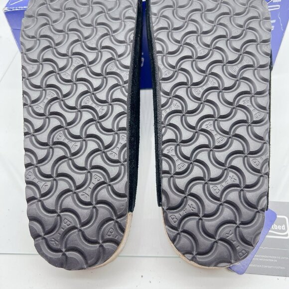 Birkenstock Arizona Soft Footbed Sandal Black Suede EU 45 Mens US 12- 12.5 Wide - Picture 13 of 14